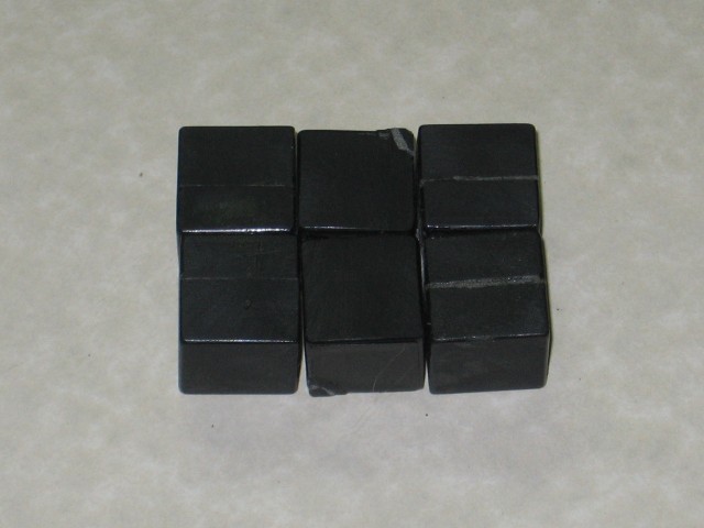 The 3x2x1, loosely assembled, and in no way tight or strong, sitting on the plain countertop.